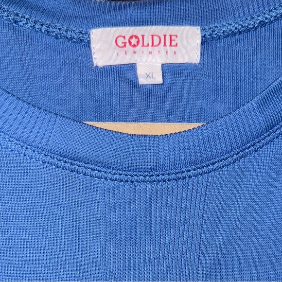 Goldie Long Sleeve Cotton Rib Tee Shirt in Riverside - Picture 5 of 6